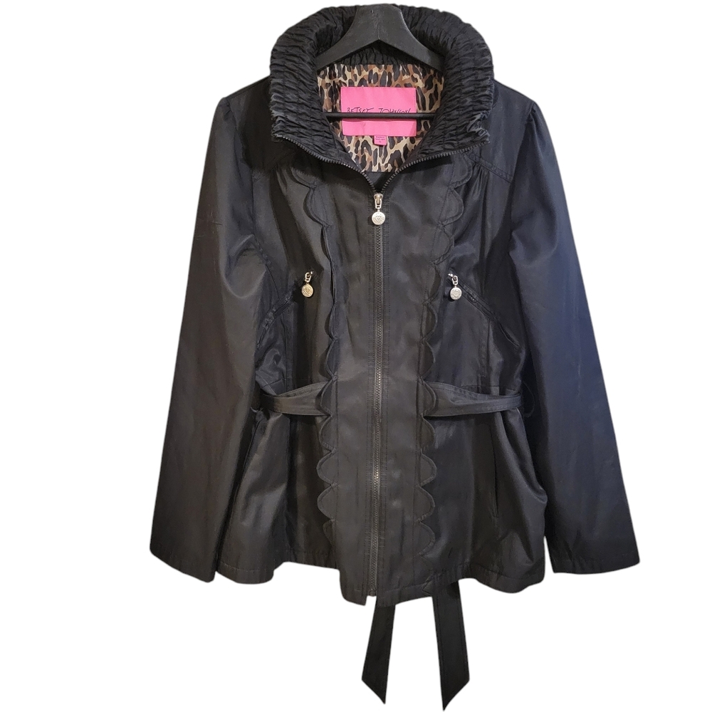 Betsey Johnson XL Black Jacket with Beautiful Detail! ✨PRISTINE✨